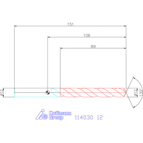 MŨI KHOAN HSS HOLEX 114030 PHI  12MM | 12 MŨI KHOAN HSS HOLEX 114030 PHI  12MM | 12